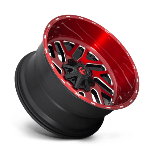 Fuel Offroad D691 TRITON Candy Red Milled 22x10 -18 8x180mm 124.2mm - Wheelwiz
