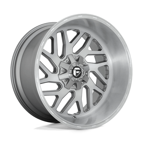 Fuel Offroad D715 TRITON PLATINUM Brushed Gun Metal Tinted Clear 20x12 -43 5x127|5x139.7mm 87.1mm - Wheelwiz