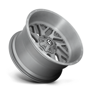 Fuel Offroad D715 TRITON PLATINUM Brushed Gun Metal Tinted Clear 20x10 -19 6x135|6x139.7mm 106.1mm - Wheelwiz