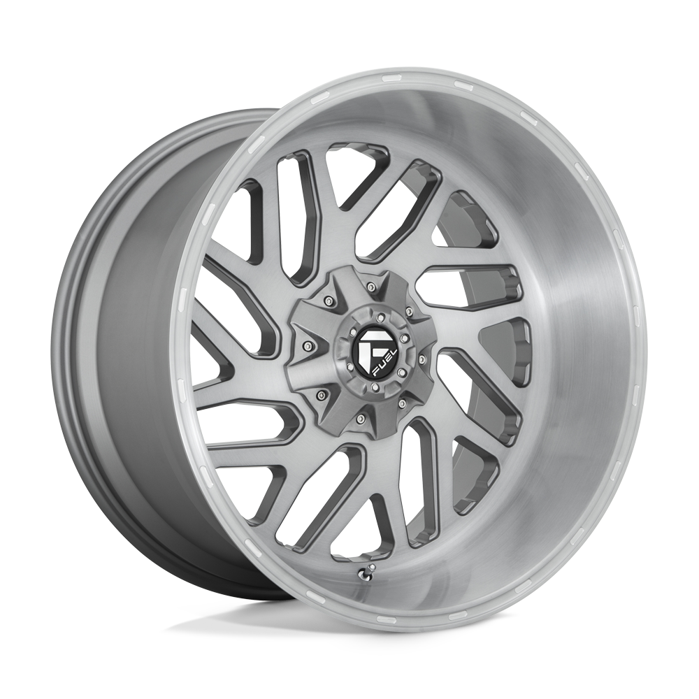Fuel Offroad D715 TRITON PLATINUM Brushed Gun Metal Tinted Clear 22x12 -43 8x170mm 125.1mm - WheelWiz