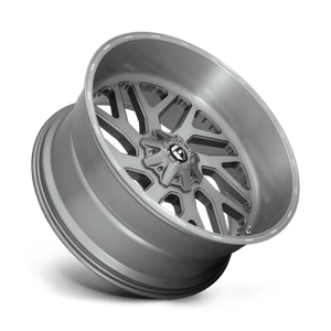 Fuel Offroad D715 TRITON PLATINUM Brushed Gun Metal Tinted Clear 26x12 -44 8x180mm 124.2mm - Wheelwiz