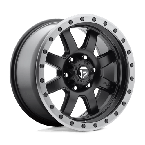 Fuel Offroad D551 TROPHY Matte Black Gun Metal Ring 17x8.5 -6 6x139.7mm 108mm - Wheelwiz