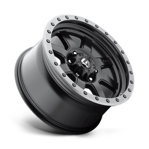 Fuel Offroad D551 TROPHY Matte Black Gun Metal Ring 17x8.5 -6 5x139.7mm 108mm - Wheelwiz