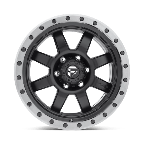 Fuel Offroad D551 TROPHY Matte Black Gun Metal Ring 17x8.5 -6 6x139.7mm 108mm - Wheelwiz