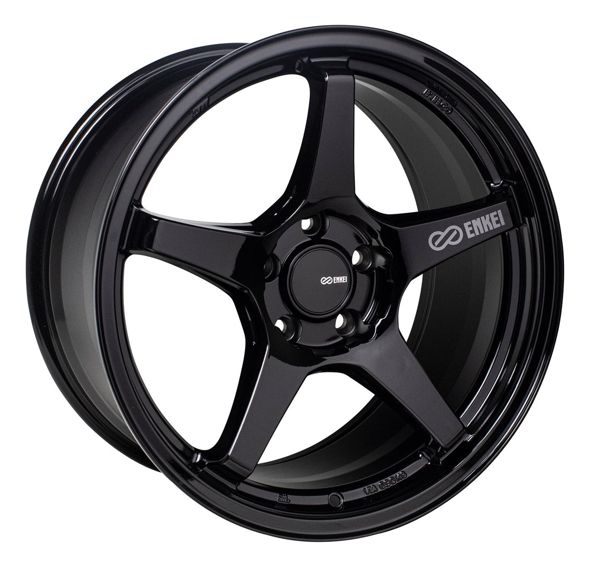 Enkei TS-5 Gloss Black 17x8 +45 5x100mm 72.6mm - WheelWiz