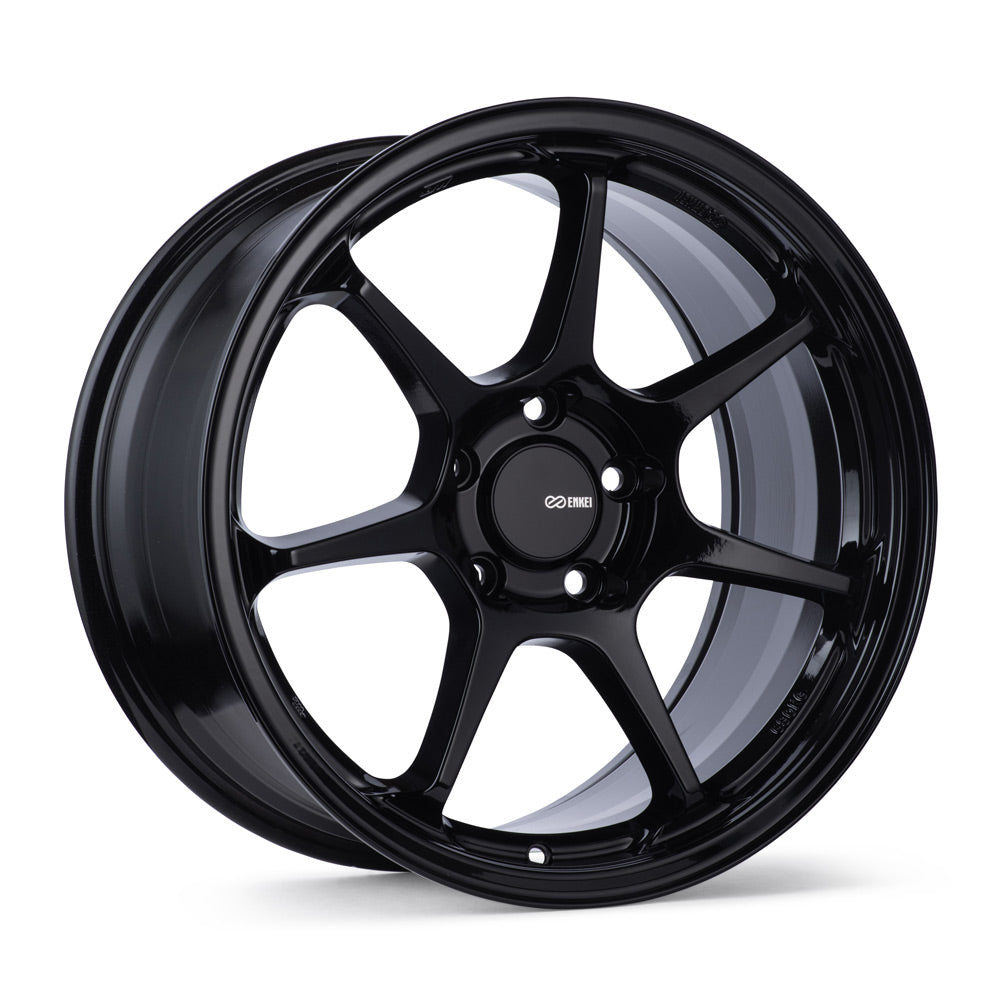 ENKEI TS-7 18x9.5 +45 5x120 72.6 GLOSS BLACK - WheelWiz