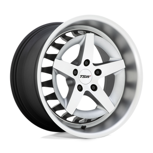 TSW DEGNER Matte Titanium With Machined Face 18x10 +25 5x114.3mm 76.1mm - WheelWiz