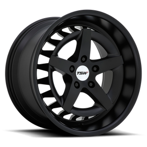 TSW DEGNER Semi Gloss Black 20x10.5 +40 5x112mm 66.6mm - WheelWiz