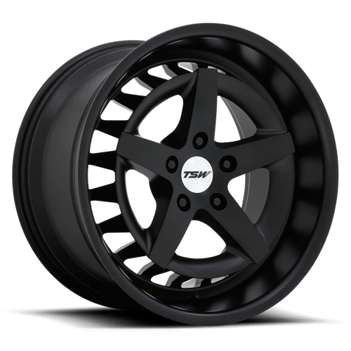 TSW DEGNER Semi Gloss Black 20x10.5 +40 5x112mm 66.6mm - WheelWiz