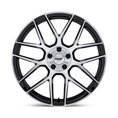 TSW TW002 LASARTHE Gloss Black Machined 17x8 +35 5x100mm 72.6mm - Wheelwiz