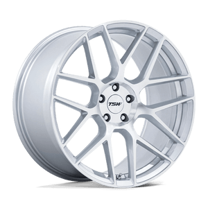 TSW TW002 LASARTHE Gloss Silver Machined 17x8 +35 5x112mm 66.6mm - Wheelwiz