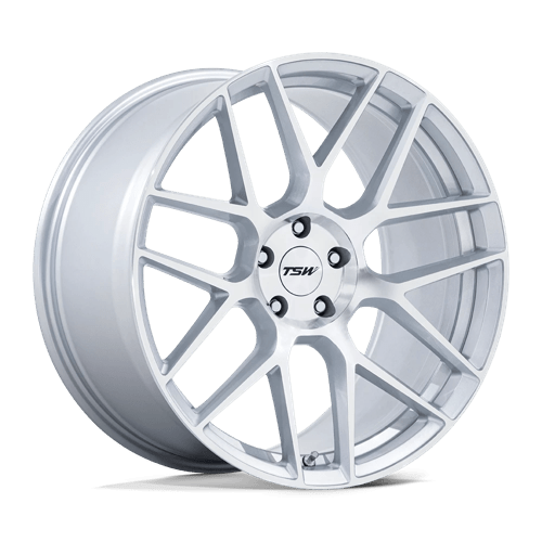 TSW TW002 LASARTHE Gloss Silver Machined 18x10.5 +35 5x120mm 74.1mm - Wheelwiz