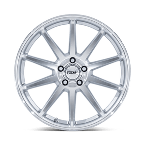 TSW TW004 CANARD Gloss Silver W/ Machined Face 19x10.5 +35 5x120mm 74.1mm