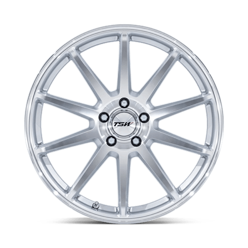 TSW TW004 CANARD Gloss Silver W/ Machined Face 20x10.5 +38 5x120mm 74.1mm