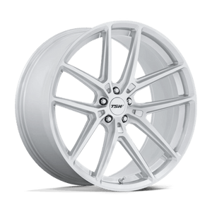 TSW TW006 IMOLA Gloss Silver W/ Machined Face 19x9.5 +25 5x112mm 66.6mm - Wheelwiz