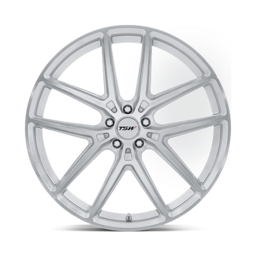 TSW TW006 IMOLA Gloss Silver W/ Machined Face 20x10.5 +38 5x120mm 74.1mm