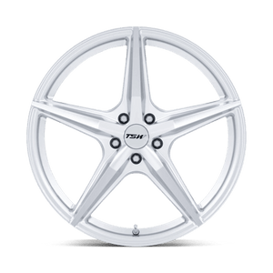 TSW TW007 ESPRIT Hyper Silver W/ Machined Face 20x9 +45 5x112mm 66.6mm