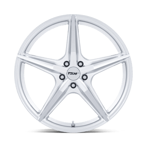 TSW TW007 ESPRIT Hyper Silver W/ Machined Face 18x9 +45 5x112mm 66.6mm - Wheelwiz