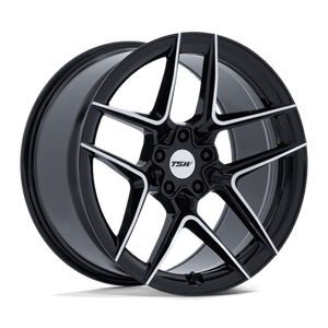 TSW TW008 SLIPSTREAM Gloss Black W/ Machined Face 20x10.5 +38 5x120mm 74.1mm