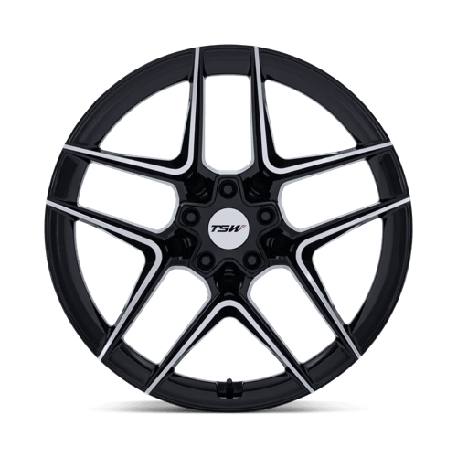 TSW TW008 SLIPSTREAM Gloss Black W/ Machined Face 20x9 +27 5x120mm 74.1mm