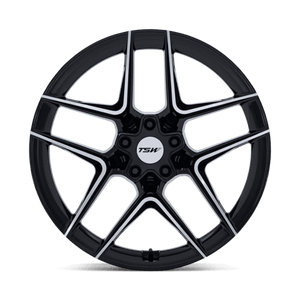 TSW TW008 SLIPSTREAM Gloss Black W/ Machined Face 19x10.5 +43 5x114.3mm 72.6mm - Wheelwiz