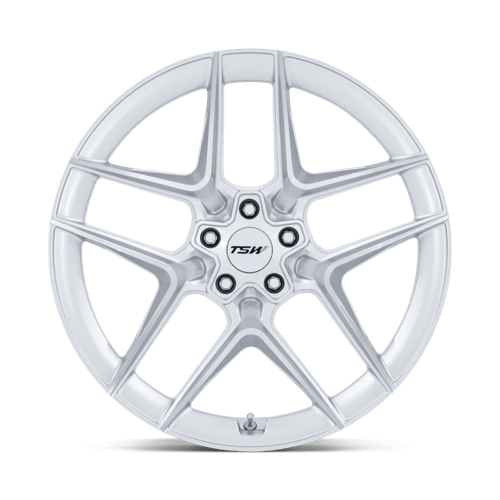 TSW TW008 SLIPSTREAM Gloss Silver W/ Machined Face 20x10.5 +38 5x120mm 74.1mm