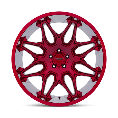 Tuff T3B Candy Red 22x12 -45 5x127mm 71.5mm - Wheelwiz