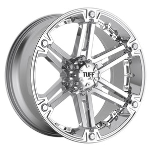 Tuff T01 Chrome 20x9 +10 5x127|5x139.7mm 78.1mm - WheelWiz