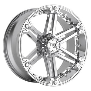 Tuff T01 Chrome 20x9 +10 6x139.7mm 108mm - WheelWiz