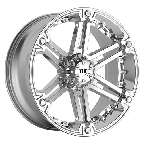 Tuff T01 Chrome 17x8 +10 5x114.3|5x127mm 78.1mm - WheelWiz