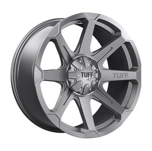 Tuff T05 Flat Gunmetal 20x9 +10 5x127|5x139.7mm 78.1mm - WheelWiz