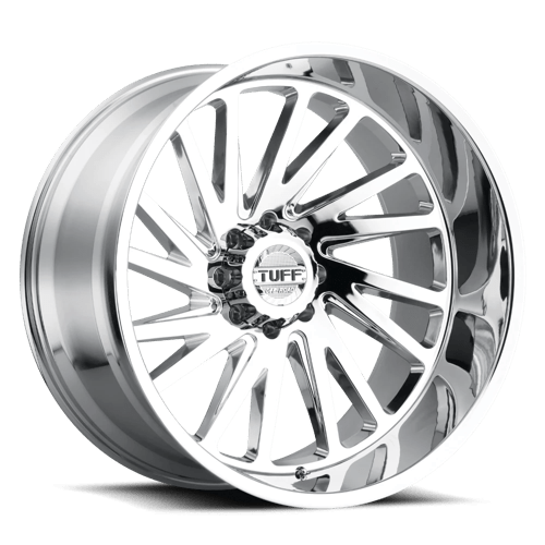 Tuff T2A Chrome 24x14 -72 6x135mm 87.1mm - Wheelwiz