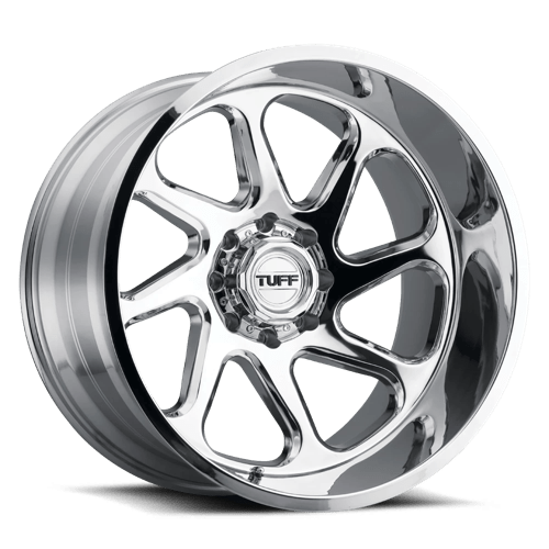 Tuff T2B Chrome - Directional 22x12 -45 8x180mm 125.1mm - Wheelwiz