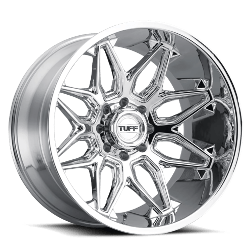 Tuff T3B Chrome 20x12 -45 8x170mm 125.1mm - Wheelwiz