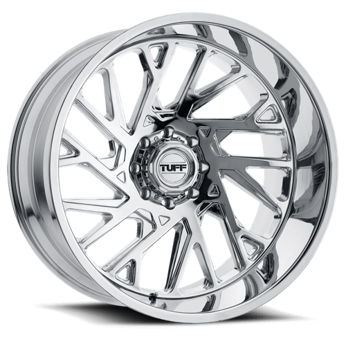 Tuff T4B Chrome 22x12 -45 8x170mm 125.1mm - Wheelwiz