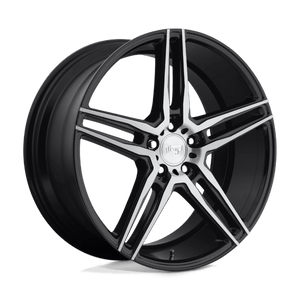 Niche M169 TURIN Matte Black Machined 18x8 +30 5x112mm 66.6mm - WheelWiz