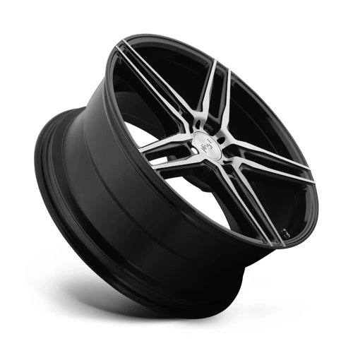 Niche M169 TURIN Matte Black Machined 17x8 +40 5x114.3mm 72.6mm - WheelWiz