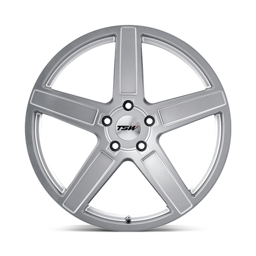 TSW ASCENT Matte Titanium Silver 17x8 +35 5x120mm 76.1mm