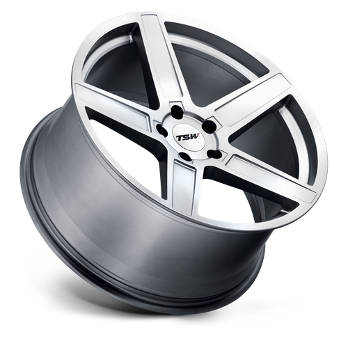 TSW ASCENT Matte Titanium Silver 18x8.5 +43 5x112mm 72.1mm - Wheelwiz