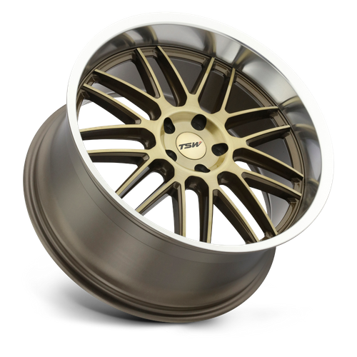 TSW AVALON Bronze W/ Bronze Face & Mach 20x10 +25 5x114.3mm 76.1mm - Wheelwiz