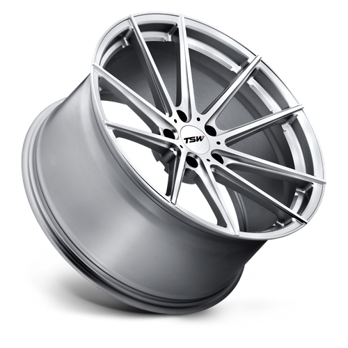 TSW BATHURST Silver W/ Mirror Cut Face 21x10.5 +32 5x112mm 66.6mm