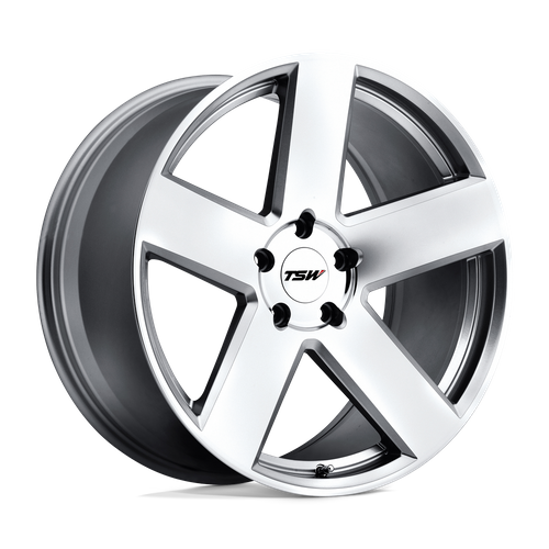 TSW BRISTOL Silver W/ Mirror Cut Face 18x9.5 +20 5x114.3mm 76.1mm