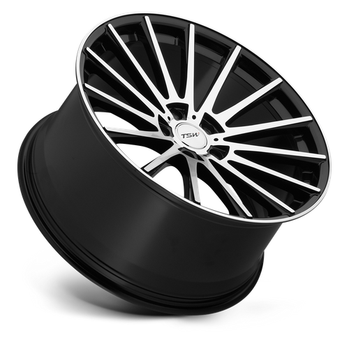 TSW CHICANE Gloss Black W/ Mirror Cut Face 19x8.5 +43 5x112mm 72.1mm