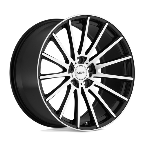 TSW CHICANE Gloss Black W/ Mirror Cut Face 19x8.5 +43 5x112mm 72.1mm