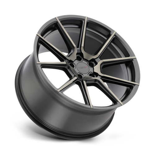 TSW CHRONO Matte Black W/ Mach Dark Face 21x10.5 +35 5x120mm 76.1mm