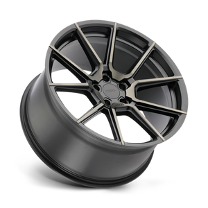 TSW CHRONO Matte Black W/ Mach Dark Face 21x10.5 +35 5x120mm 76.1mm