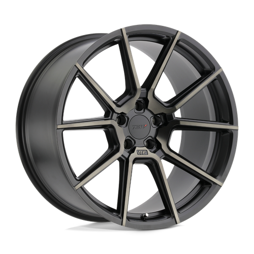 TSW CHRONO Matte Black W/ Mach Dark Face 21x10.5 +35 5x120mm 76.1mm