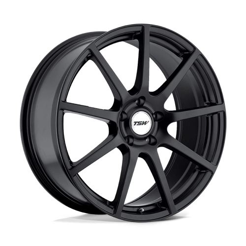 TSW INTERLAGOS Matte Black 17x8 +45 5x112mm 72.1mm - Wheelwiz