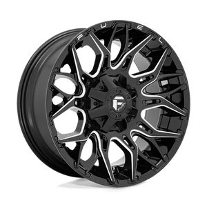 Fuel Offroad D769 TWITCH Glossy Black Milled 20x10 -18 8x180mm 124.2mm - Wheelwiz