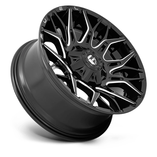 Fuel Offroad D769 TWITCH Glossy Black Milled 20x10 -18 8x170mm 125.1mm - Wheelwiz